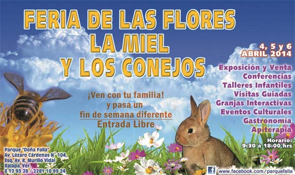 Feria de las flores, miel y los conejos. Veracruz Agropecuario